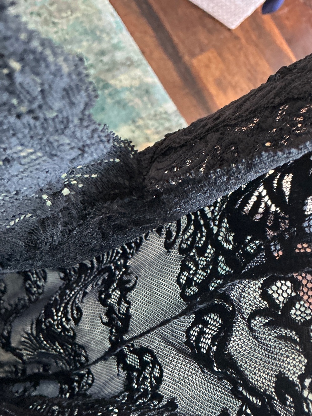 Natori Black Lace Dress Lingerie - Picture 4 of 9